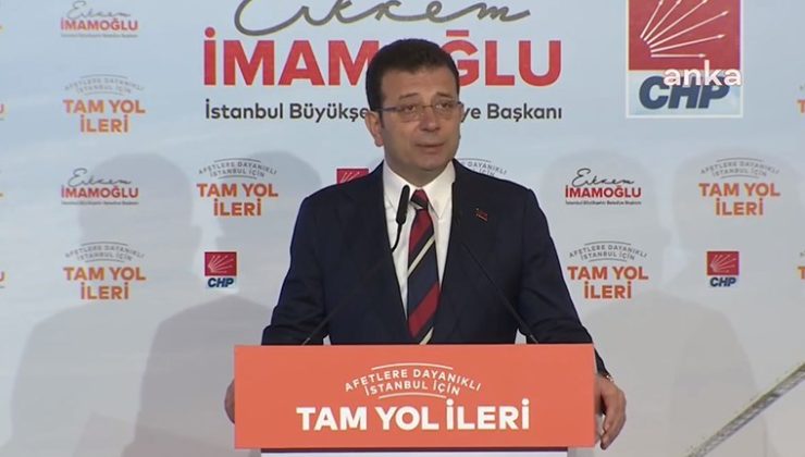 Ekrem İmamoğlu, İstanbul için 10 maddelik afet planını açıkladı: İktidara ‘proje’ göndermesi
