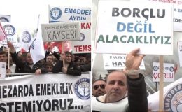 Ankara’da ‘kademeli emeklilik’ mitingi: ‘Çalınan geleceğimiz için sandıkta adalete oy vereceğiz’