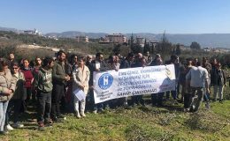 Hatay’da kamulaştırma kararları protesto edildi: ‘Hatay zeytinsiz olmaz’